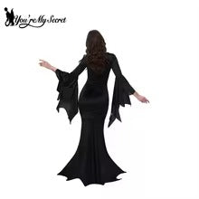 Halloween Morticia Adams Primate Black Adams Family